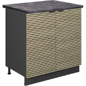 Vicco Fame-Line Wastafelkast – 80 cm, WB Antraciet Eiken paneel