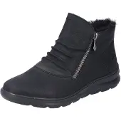 Rieker Boots 'Klassische Stiefelette Damen Z0051-01 Kunststoff (Synthetik) in schwarz' zwart