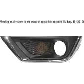 ISAM 3502765 Ventilatiegrille, bumper