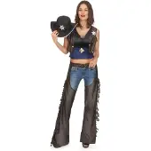 Vegaoo - Wilde westen cowgirl outfit voor vrouwen