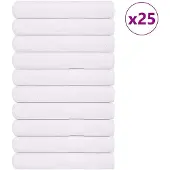 vidaXL Handdoeken FROGN 25 st 100x200 cm 360 g/m² wit