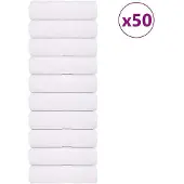 vidaXL Washandjes FROGN 50 st 30x30 cm 360 g/m² wit
