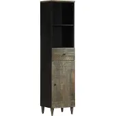vidaXL Badkamerkast 38x33x160 cm massief mangohout