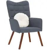 vidaXL Relaxstoel fluweel donkergrijs