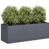 vidaXL Plantenbak Antraciet 120x40x40 cm Koudgewalst Staal