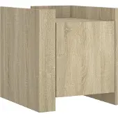 vidaXL Nachtkastje 45x50x50 cm bewerkt hout sonoma eikenkleurig
