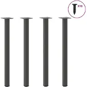 vidaXL Console tafelpoten 4 st 72-74 cm staal antraciet