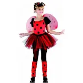 Vegaoo Verkleedkostuum Lieveheersbeest voor meisjes Carnvaloutfit - Verkleedkleding - 116/122