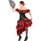 Vegaoo - Elegante flamenco danseres outfit voor vrouwen