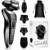Sansbeauté 5-in-1 Elektrisch Scheerapparaat Mannen met Trimmer S1110 - Nat &