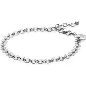 Zinzi zilveren armband met ronde schakels zonnestralen 4,3mm breed ZIA2272