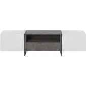 Beliani RUSSEL - TV-meubel - Grijs - MDF