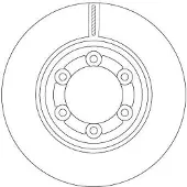 TRW DF6984 Remschijf
