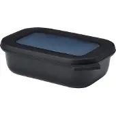Mepal Cirqula Meal prep bakje - Magnetronschaal - rechthoekig 500 ml - Nordic black