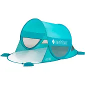 Outtec Strandschelp met UV-Beschermend Dak - Pop-up Tent, Strandzonwering, Windbescherming, Strandtent - voor Baby's, Kinderen en Volwassenen
