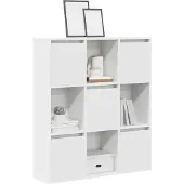 vidaXL Boekenkast 89x24x101,5 cm bewerkt hout wit