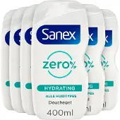 Sanex 6x Douchegel Zero% Hydrating 400 Ml