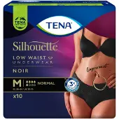 Essity Germany GmbH 6x Tena Pants Silhouette Normal Zwart Lage Taille Medium 9 Stuks