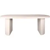 AnLi Style Eetkamertafel arch stone 215x90cm (Wit, 215x77x90cm)