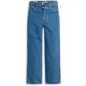 Levi's Jeans 'Ribcage Straight Ankle' blauw denim