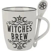 Alchemy England - Gothic Kop - Witches Brew - voor Geen - wit-zwart - Maat Standard