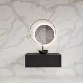 Gliss Design Onderkast heronimus 90x45x35 cm met topplaat black veneer