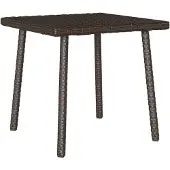 vidaXL Tuin salontafel rechthoekig 40x40x37 cm poly rattan bruin