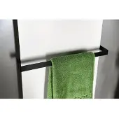 Sapho Handdoekhouder voor radiator tabella 39x5x8 cm mat zwart