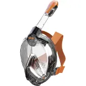 Seac Snorkelmasker - Libera - Zwart/Oranje - - XS/S - Duikmaskers