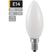 SPL E14 LED Lamp 3W Dimbaar - CRI 90 - Opaal - Extra Warm Wit - 2500K - LED Filament Kaars C35 - Vervangt 25W - Per Stuk