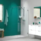 Sealskin Inloopdouche I AM Type A3 120x200 cm Helder Glas Antikalk RVS Look