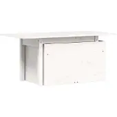 vidaXL Tuintafel 100x50x75 cm massief grenenhout wit