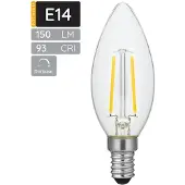 SPL E14 LED Lamp 2W Dimbaar - CRI 93 - Extra Warm Wit - 2500K - LED Filament Kaars C35 - Vervangt 16W - Per Stuk