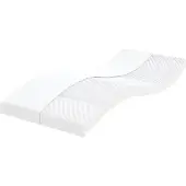 vidaXL Schuimmatras 7 zones hardheid 20 ILD 100x210 cm wit