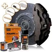 FOLIATEC Remklauwlakset - carbon metallic - 3 Komponenten