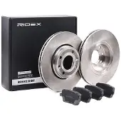 RIDEX 3405B1158 Remschijven en blokken