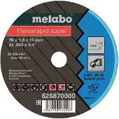 Metabo Flexiarapid Super 626870000 Doorslijpschijf recht 76 mm 5 stuk(s) RVS