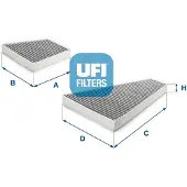 Ufi 54.302.00 Interieurfilter
