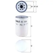 MAHLE ORIGINAL OC 520 Oliefilter