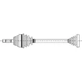 ERA Benelux DA607272 Aandrijfas