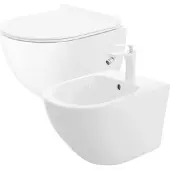 REA - Toiletset met bidet - Carter White - Wit