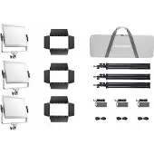 Godox Litemons LP600R K3 RGB LED Light Panel 3-light Kit Wit