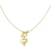 Yehwang Slotketting met groot hart | Goud