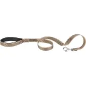 Ferplast Daytona Deluxe Hondenlijn / Hondenriem - Zachte greep - Bruin - Reflecterend - L-XL - Breedte: 2,5 cm - Lengte: 120 cm - Geschikt voor grote honden
