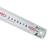 FAMEX Shinwa 13140 roestvast stalen liniaal 100 cm, met opraaphulp Pick-Up