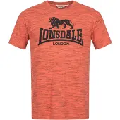 Lonsdale T-shirt - Gargrave - S tot XL - voor Mannen - oranje-zwart | Maat M