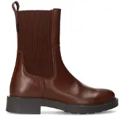 Manfield Bruine leren chelsea boots | Maat 36