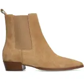 Manfield Beige suède chelsea boots | Maat 41