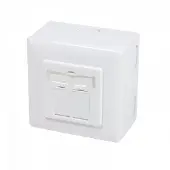 Dsit CAT6 UTP / STP opbouwdoos - wit