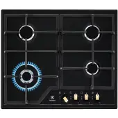 Electrolux EGS6436RK, zwart, inbouw gasfornuis, 4 zones